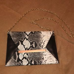 Snake Skin print clutch purse